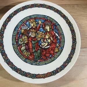 HENRI D'ARCEAU.L.& FILS Limoges France Collectors Plate “Tidings of Great Joy”